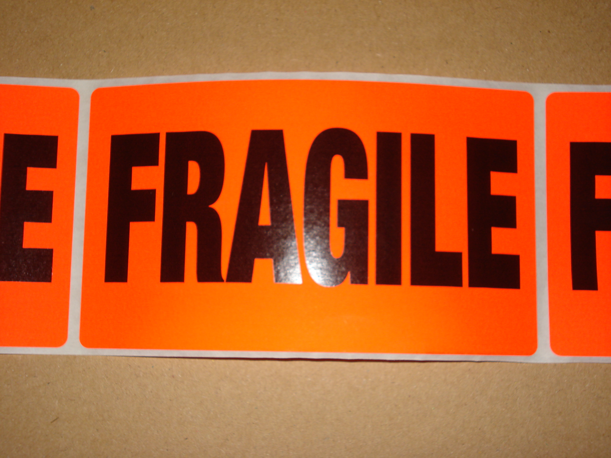 Fragile Labels 10 Pack