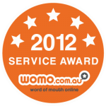 WOMO 2012 Service Award.